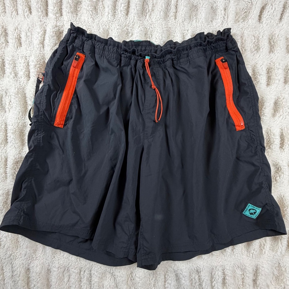 Outdoor Afro x REI Co-op Men's Hiking Shorts Black Orange 3XL Stretch Nylon